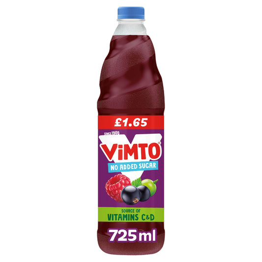 VIMTO CORDIAL SUGAR FREE PM £1.65  05/26