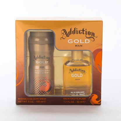 ADDICTION GIFT SET BODY SPRAY GOLD 150ML+EDT 50ML