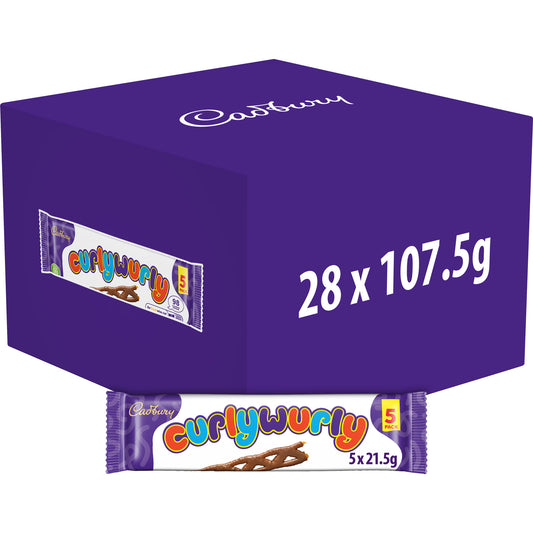 CADBURY CURLY WURLY CHOCOLATE BAR 5PK 22/11/25