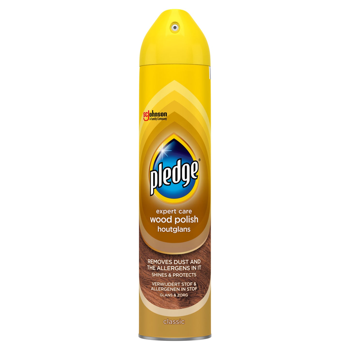 PLEDGE AEROSOL 5 IN 1 250ML WOOD POLISH CLASSIC