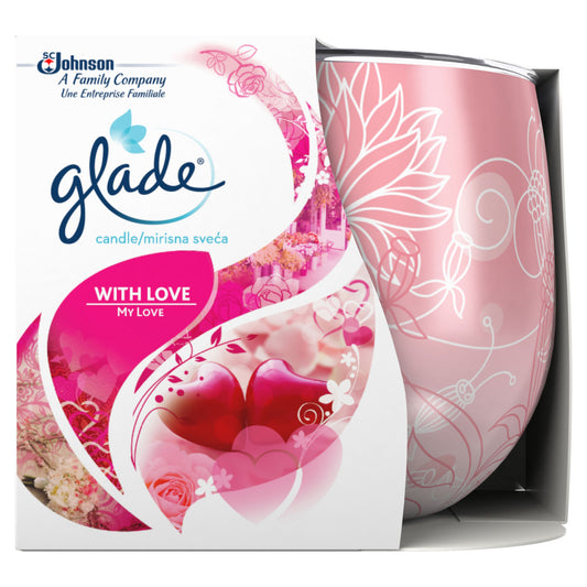GLADE CANDLE 120G WITH LOVE