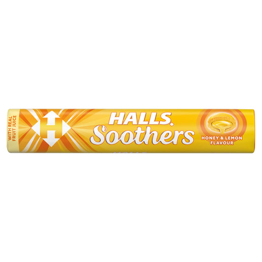 HALLS SOOTHERS HONEY & LEMON 45G