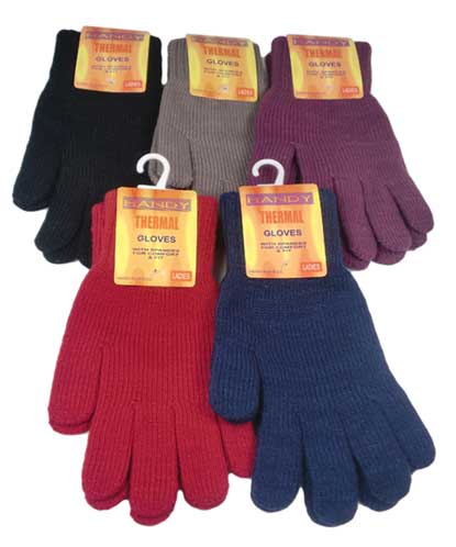 GLOVES LADIES THERMAL ASST COLS