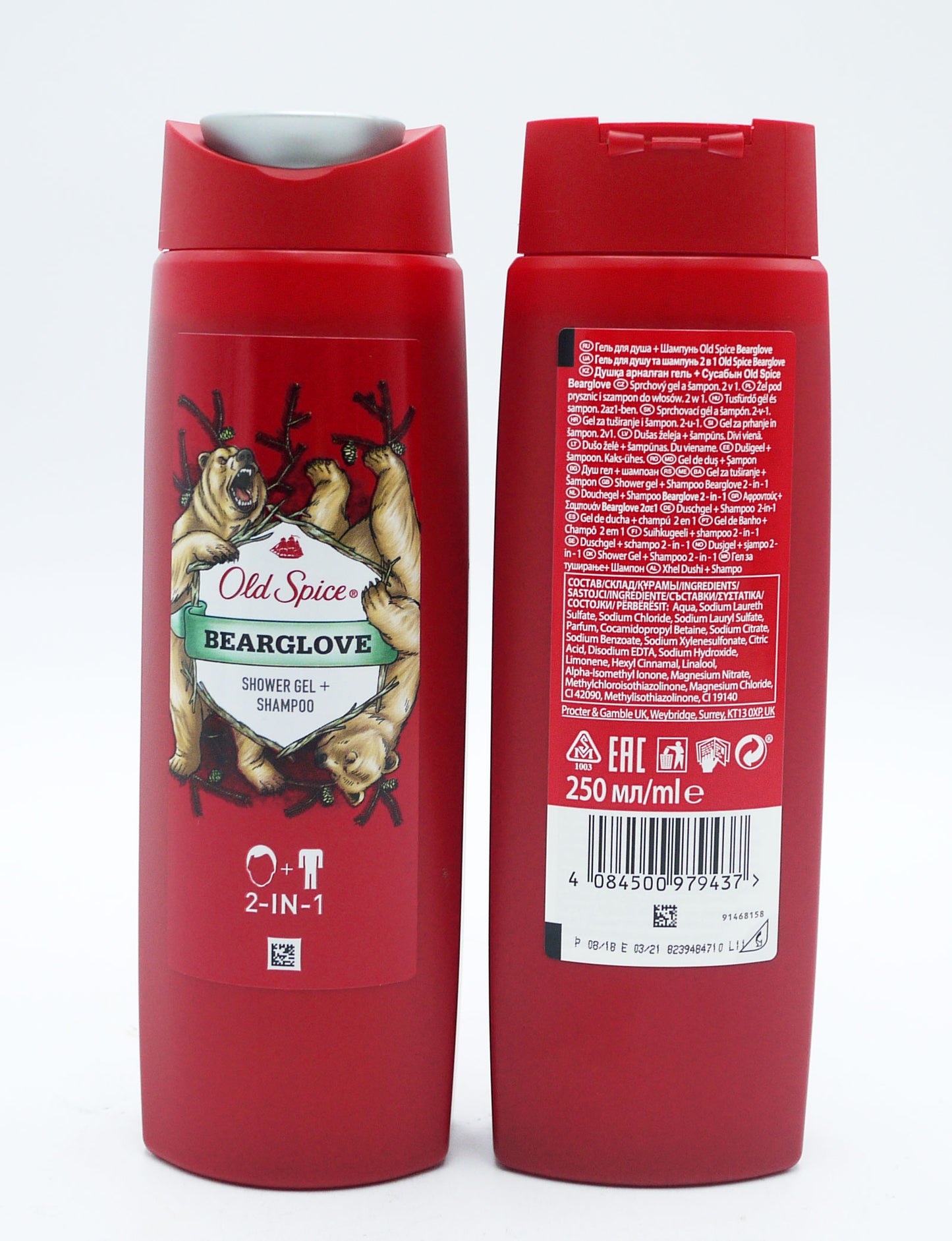 OLD SPICE SHOWER GEL BEARGLOVE (C) 08/25