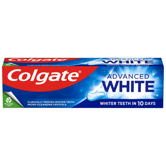 COLGATE TOOTHPASTE 75ML ADVANCED WHITE RRP