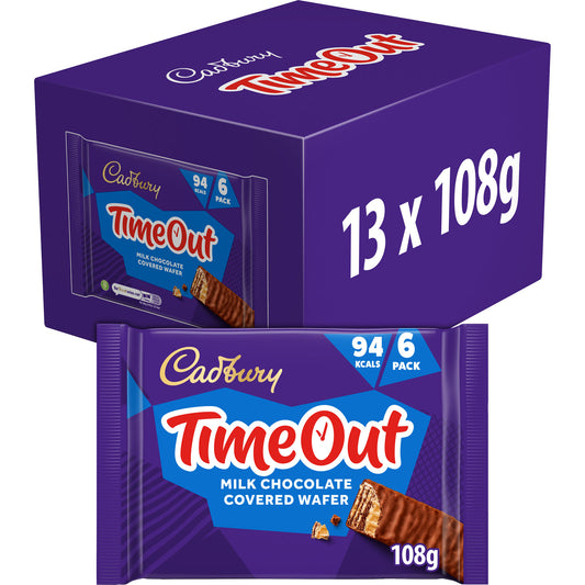 CADBURY TIMEOUT WAFER BAR 6PK  08/01/26
