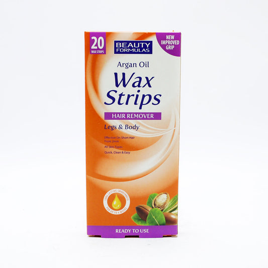 BEAUTY FORMULAS WAX STRIPS ARGAN OIL