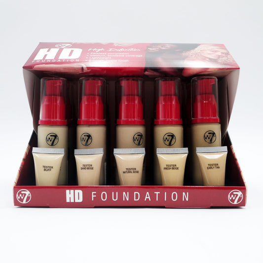W7 FOUNDATION HD 5 SHADES