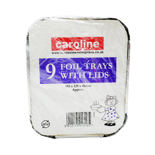 CAROLINE FOIL TRAY WITH LIDS SMALL N1001