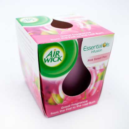 AIRWICK CANDLE PINK SWEET PEA (C)