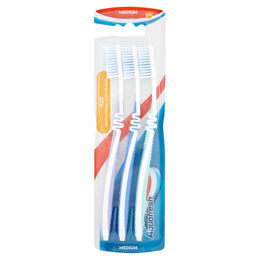 AQUAFRESH TRIPLE PACK TOOTHBRUSH 12X1