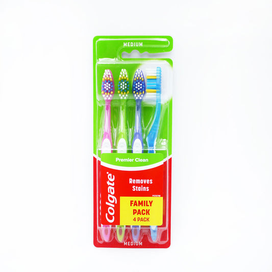 COLGATE TOOTHBRUSH PREMIER CLEAN 4 PACK