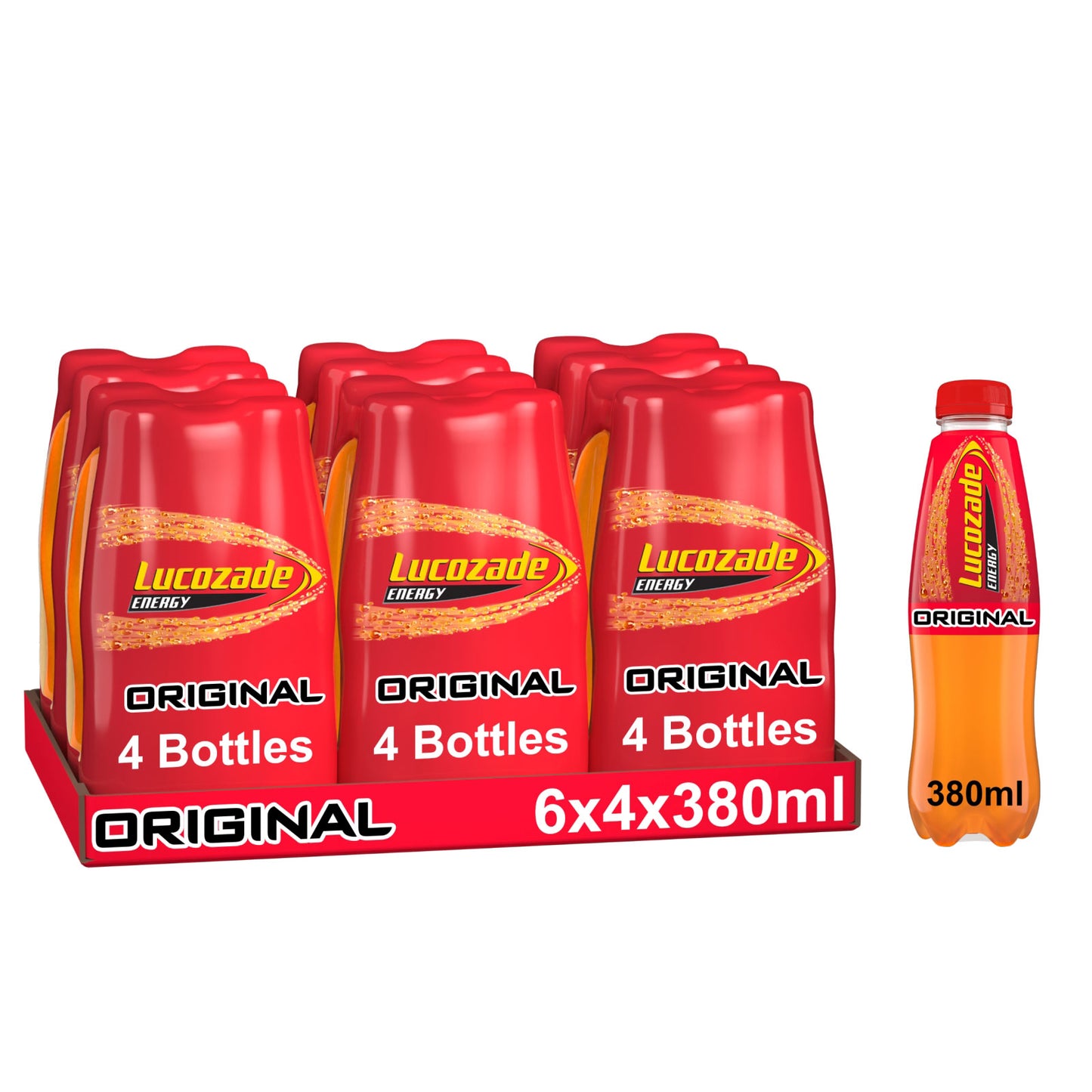 LUCOZADE ENERGY ORIGINAL BOT 4PK 07/25