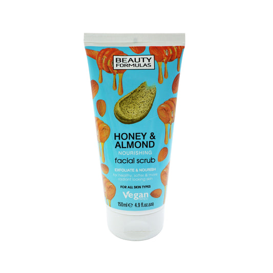 BEAUTY FORMULAS HONEY & ALMOND F/SCRUB 150ML TUBE
