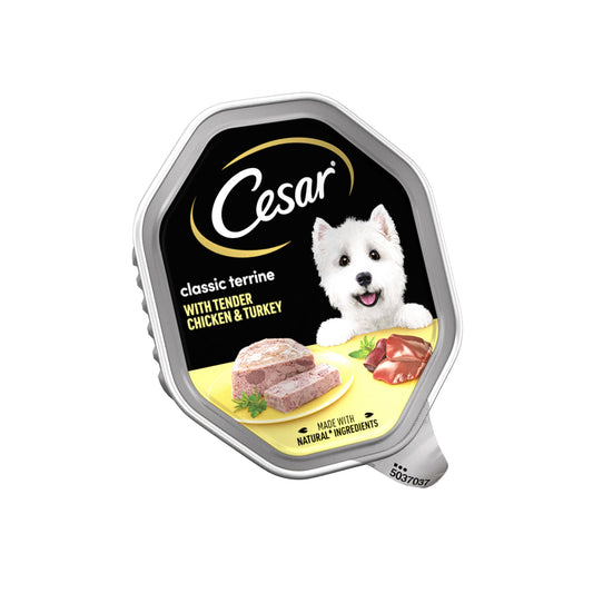 CESAR DOG TRAY CHICKEN & TURKEY 12/03/27