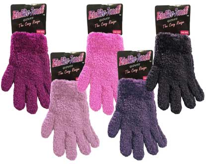 GLOVES ONE SIZE SOFT TOUCH ASST COLOURS