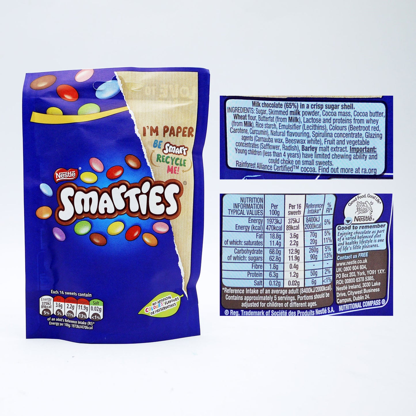NESTLE SMARTIES POUCH 31/01/26