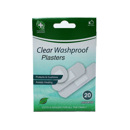 A&E PLASTERS CLEAR WASHPROOF & DRESSINGS 04/29