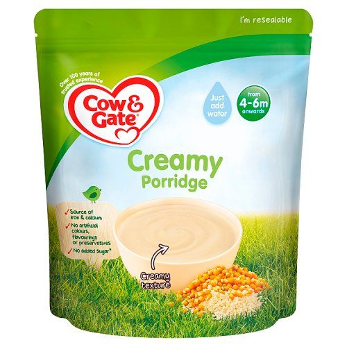 COW & GATE CREAMY PORRIDGE FROM 4 - 6M ONWARDS 125G