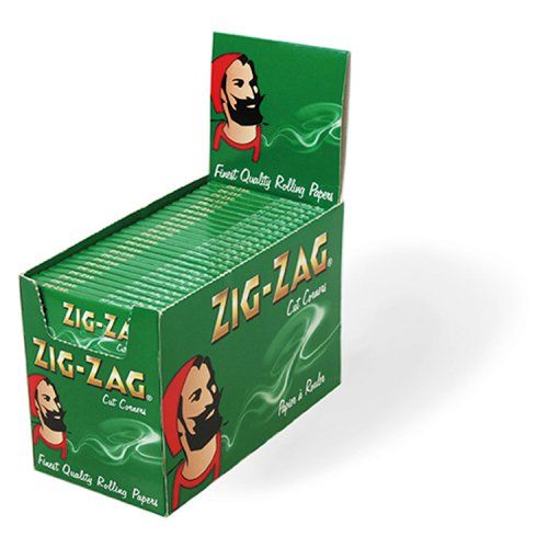 ZIG ZAG REGULAR GREEN 100PK