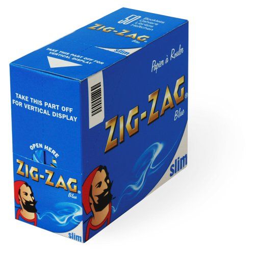 ZIG ZAG KING SIZE BLUE SLIM 50PK