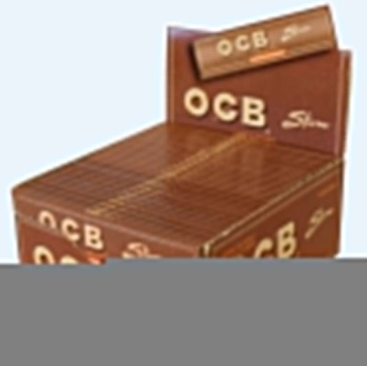 OCB KING SIZE SLIM VIRGIN UNBLEACHED 50PK