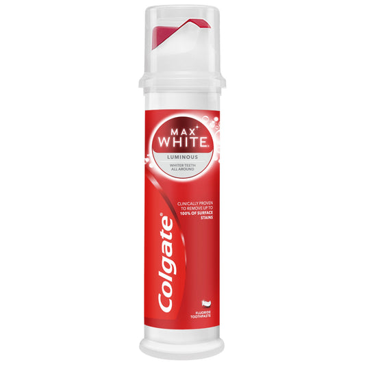 COLGATE TOOTHPASTE PUMP 100ML MAX WHITE LUMINOUS