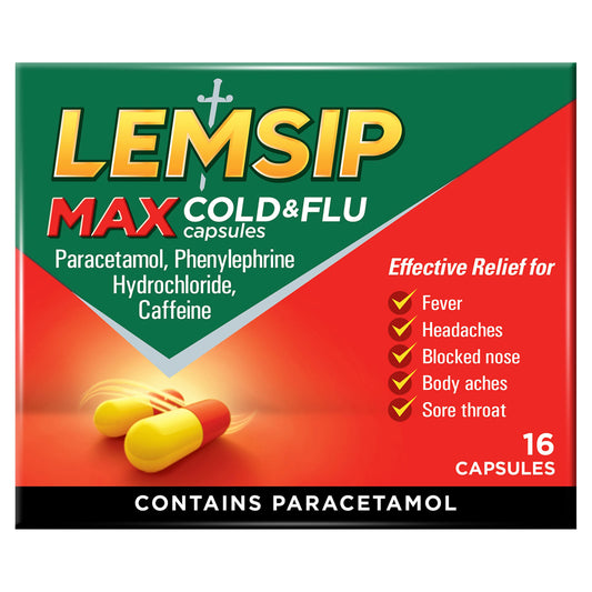 LEMSIP MAX COLD & FLU CAPSULES  01/12/27