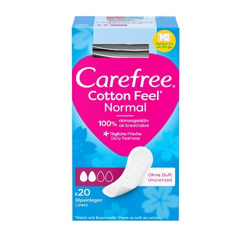CAREFREE PANTYLINERS NORMAL COTTON EXTRACT 20S