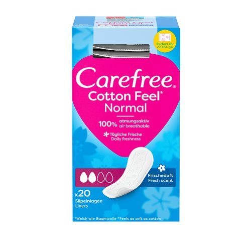 CAREFREE PANTYLINERS COTTON FRESH 20S