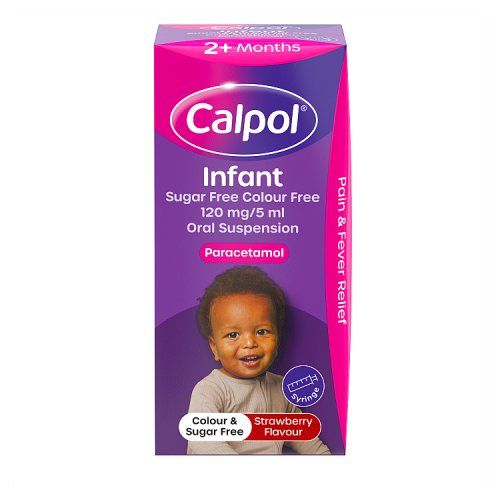 CALPOL SUSPENSION SUGAR+COLOUR FREE 2+M 100ML