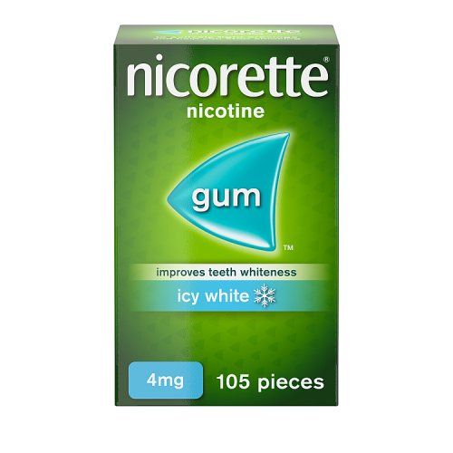 NICORETTE ICY WHITE GUM 4MG 105S
