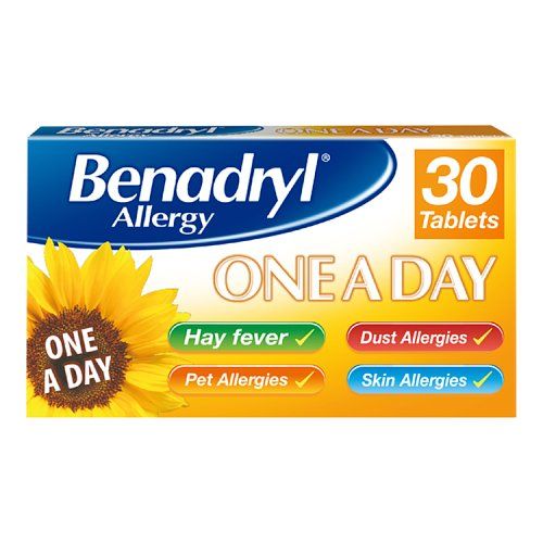 BENADRYL ALLERGY ONE-A-DAY TABLETS 10MG 30S