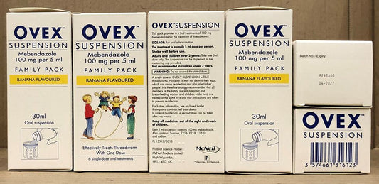 OVEX SUSPENSION LIQUID FAMILY PACK BANANA 30ML