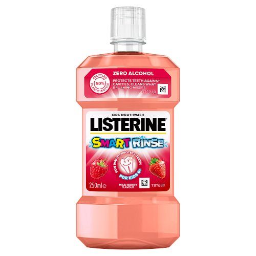 LISTERINE M/WASH 250ML KIDS SMART RINSE BERRY