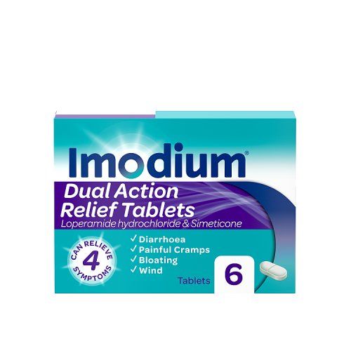 IMODIUM DUAL ACTION TABS 6S