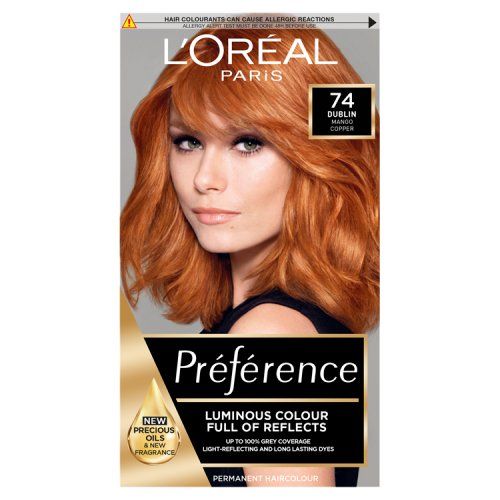 L'OREAL PREFERENCE 74 DUBLIN (MANGO COPPER)