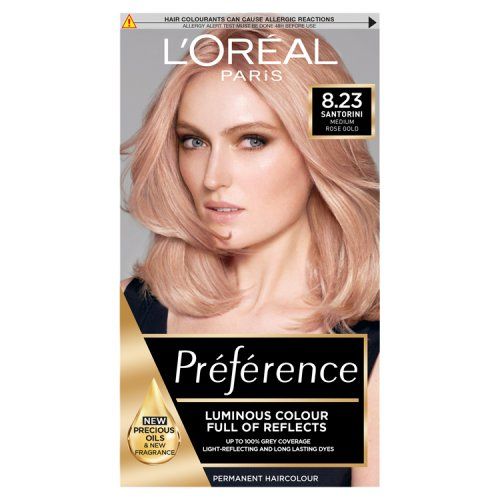 L'OREAL PREFERENCE 8.23 SANTORINI (MEDIUM ROSE GOLD)