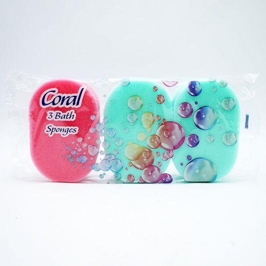 CORAL BATH SPONGE ASSORTED COLOURS(D)