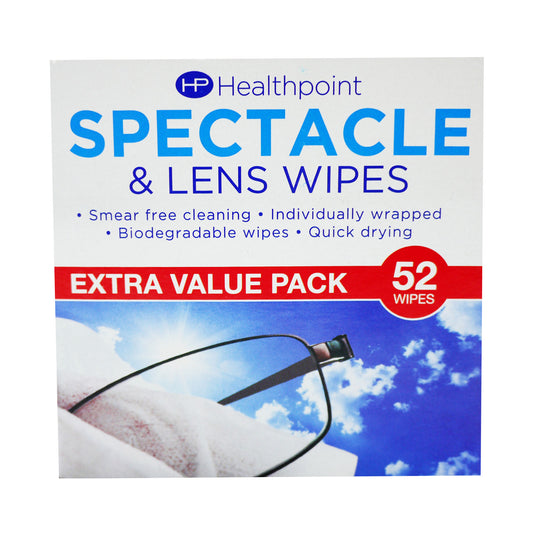 HEALTHPOINT SPECTACLE WIPES 01/27