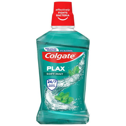 COLGATE MOUTH RINSE PLAX SOFT GREEN 500ML