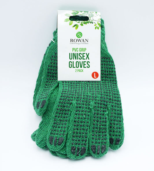 GARDEN GLOVES UNISEX PVC GRIP(R)