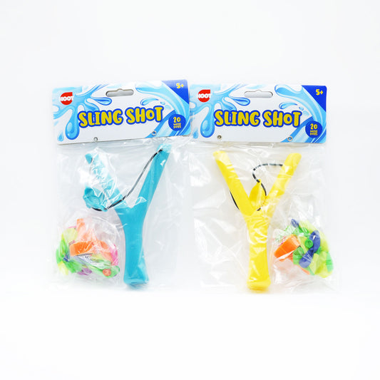 SLING SHOT & 20 WATER BOMBS (R)