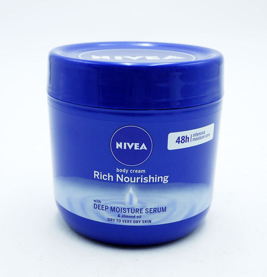 NIVEA BODY CREAM 400ML RICH NOURISHING ALMOND OIL AND VITAMIN E