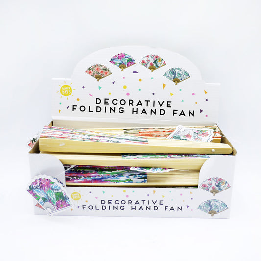 HAND FAN FOLDING DECORATIVE (R)