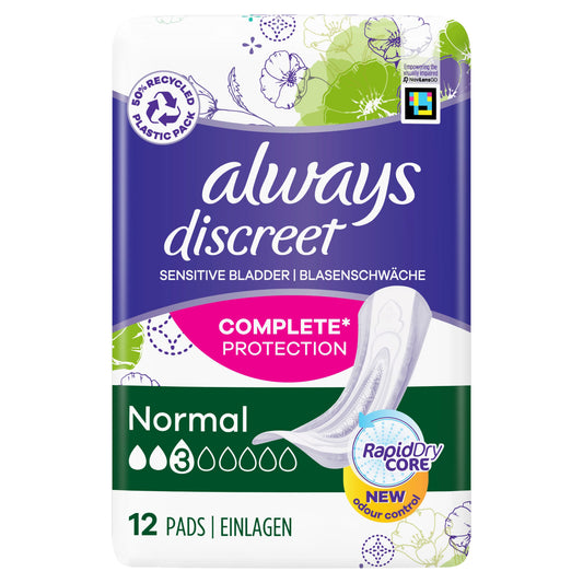 ALWAYS DISCREET PADS NORMAL 12CT