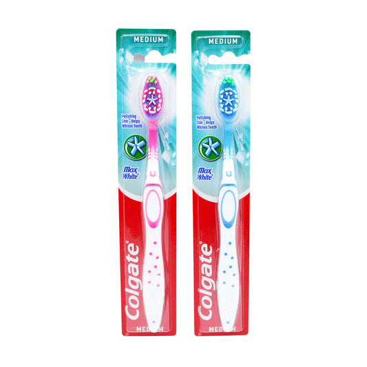 COLGATE TOOTHBRUSH MAX WHITE MEDIUM(D)