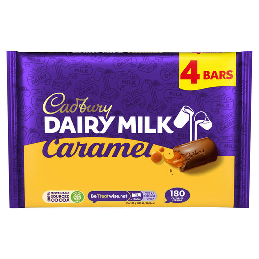 CADBURY DAIRY MILK CARAMEL 4PK  21/11/25