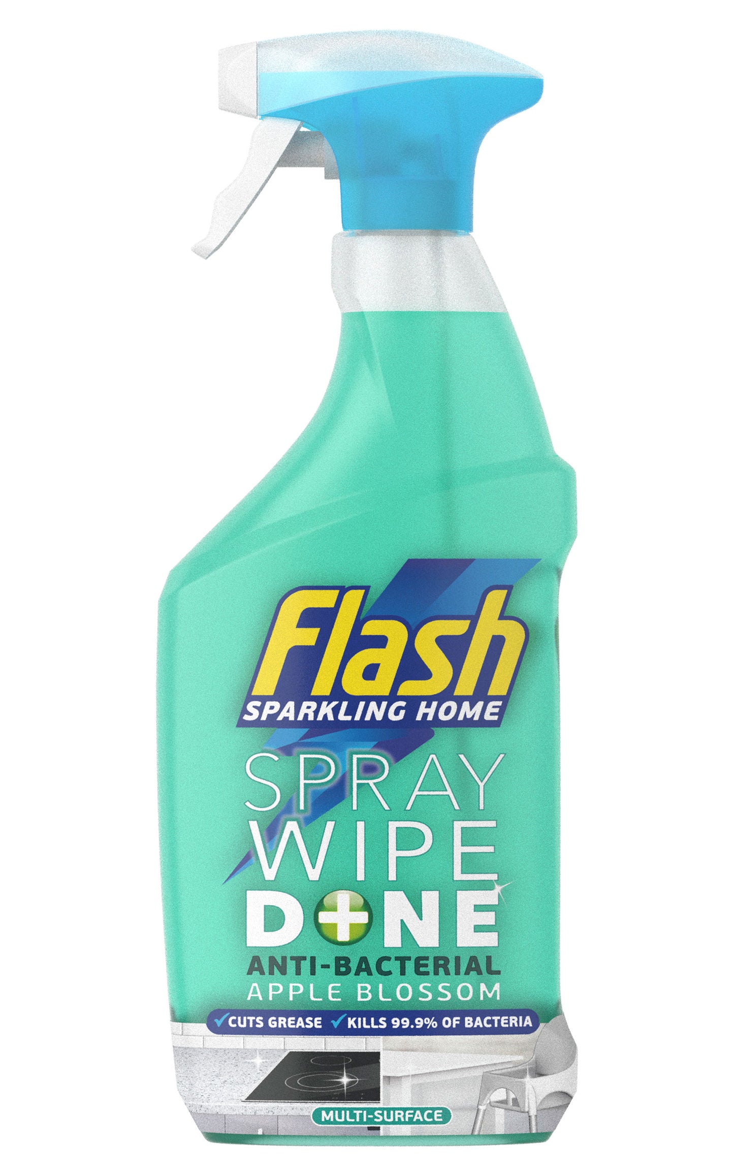 FLASH SPRAY WIPE DONE ANTIBAC APPLE BLOSSOM (C)