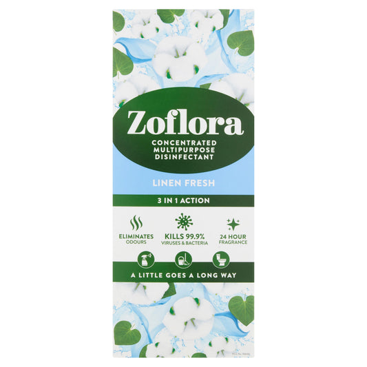 ZOFLORA DISINFECTANT 500ML LINEN FRESH